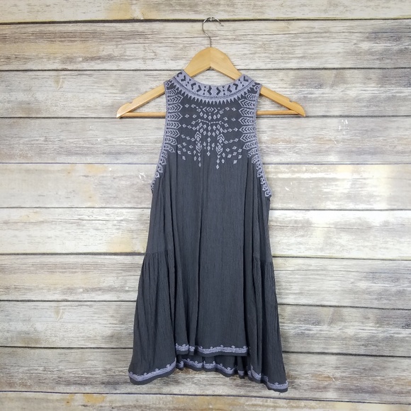 Altar'd State Tops - Altar'd State Embroidered Racerback Keyhole Tank